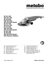 Metabo WX Partner Edition Instrucciones de operación