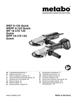 Metabo WF 18 LTX 125 Instrucciones de operación