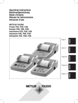 Mettler Toledo P28 Operating Instructions Manual