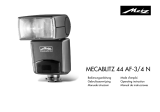 Metz mecablitz 44 AF-3 / 44 AF-4 Nikon El manual del propietario