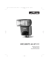 Metz mecablitz 44 AF-3 Canon Manual de usuario
