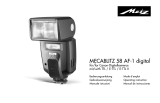 Metz mecablitz 58 AF-1 digital Canon Manual de usuario