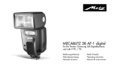Metz mecablitz 58 AF-1 digital Pentax El manual del propietario