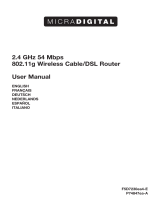 MICRADIGITAL 802.11g Manual de usuario