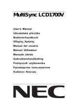 Mitsubishi MultiSync® LCD1700V El manual del propietario