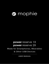 Mophie power reserve 1x Manual de usuario