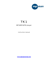 MPMan TK1 Guía del usuario