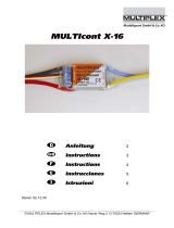 MULTIPLEX Multicont X16 El manual del propietario