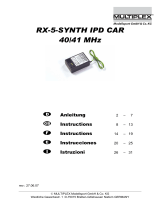 MULTIPLEX Rx 5 Synth Ipd Car El manual del propietario