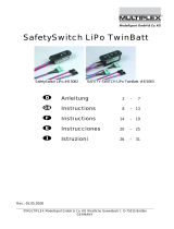MULTIPLEX Safety Switch Lipo Twin Batt El manual del propietario