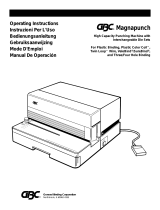MyBinding GBC Magnapunch / 660ID Modular Punch Manual de usuario