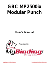 MyBinding GBC MP2500ix Modular Punch Manual de usuario