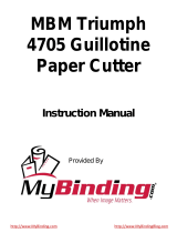 MyBinding MBM Triumph 4705 Manual de usuario
