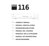 NAD 116 Manual de usuario