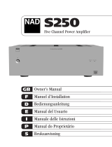 NAD Electronics S250 Manual de usuario