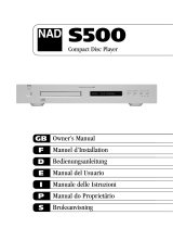 NAD S500 Manual de usuario