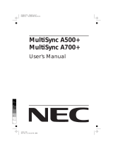 NEC A500 Plus Manual de usuario