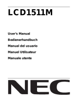 NEC LCD 1511M El manual del propietario