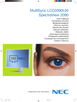 NEC MultiSync® LCD2090UXi El manual del propietario