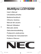 NEC MultiSync® LCD1525M El manual del propietario