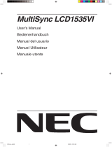 NEC MultiSync® LCD1535VIBK El manual del propietario