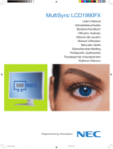 NEC MultiSync® LCD1990FX El manual del propietario