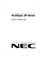 NEC MultiSync® XP21 El manual del propietario