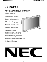 NEC NEC LCD4000 El manual del propietario