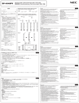 NEC SP-4046PV Manual de usuario