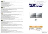 Newstar Newstar 2 x Monitor desk mount 10" - 24" Swivelling/tiltable, Swivelling Manual de usuario