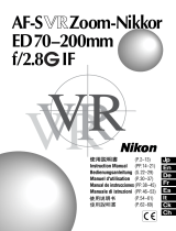 Nikon AF-S VR 70-200mm f/2.8G IF-ED Manual de usuario