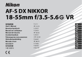 Nikon 18-55mm f/3.5-5.6GVR ED Manual de usuario