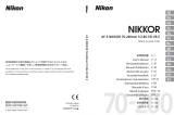 Nikon AF-S VR II 70-200MM F/2.8G ED Manual de usuario