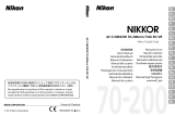 Nikon AF-S 70-200MM F/4G ED VR Manual de usuario