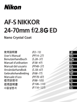 Nikon AF-S NIKKOR 24-70mm f/2.8G ED Manual de usuario