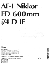 Nikon 600mm Manual de usuario