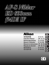 Nikon AF-S Nikkor ED 500mm f/4DII IF Manual de usuario