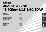 Nikon AF-S DX NIKKOR 18-105mm f/3.5-5.6G ED VR Manual de usuario