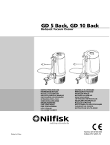 Nilfisk Alto GD 5 Back Manual de usuario