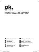 OK OCM 202 Kaffeemaschine Manual de usuario