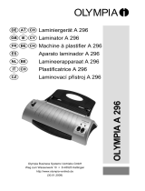 Olympia Laminator A296 Manual de usuario