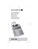 Olympia CPD 440 Instrucciones de operación