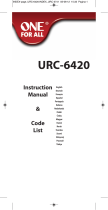 One For All URC 6420 El manual del propietario