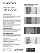 ONKYO RBX-500 Manual de usuario