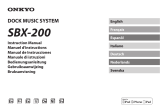 ONKYO SBX-200 El manual del propietario
