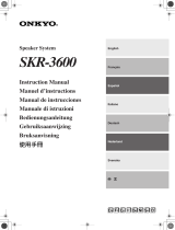 ONKYO SKR-3600 El manual del propietario