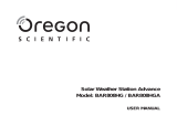 Oregon Scientific BAR808HG / BAR808HGA Manual de usuario