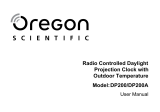 Oregon Scientific DP200 / DP200A Manual de usuario