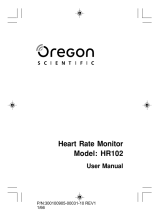Oregon Scientific HR102 Manual de usuario