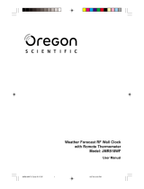Oregon Scientific JMR818WF Manual de usuario